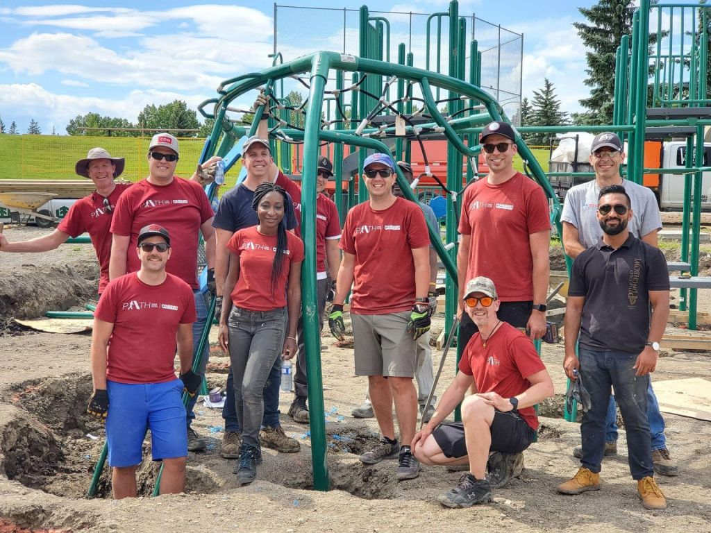 Volunteers in Calgary