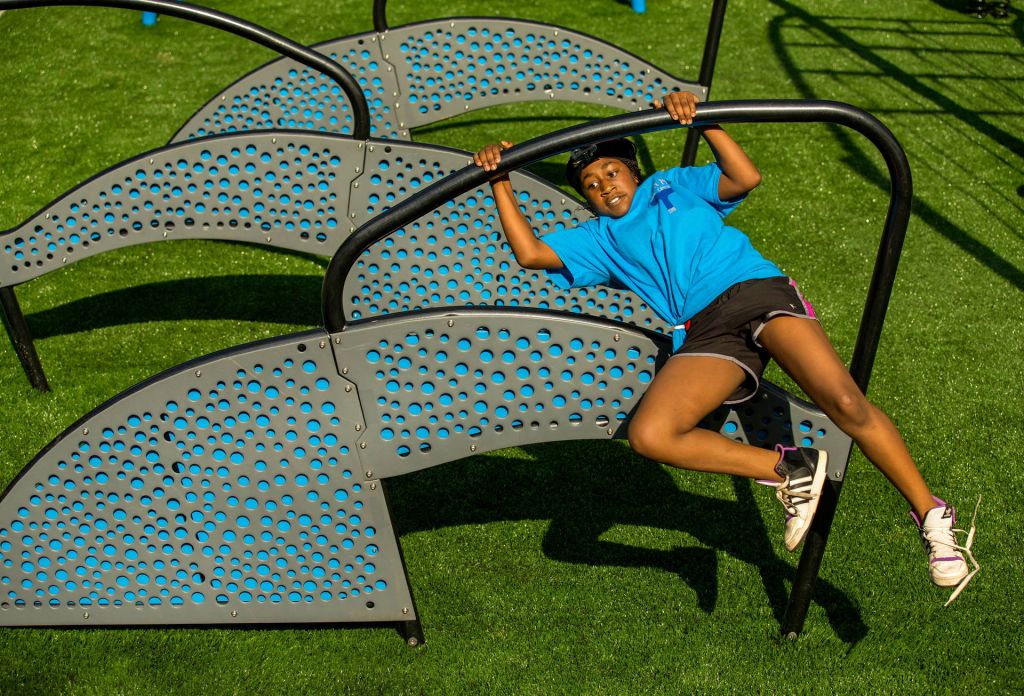 The strength and balance skills developed on an obstacle course transfer effectively to other sports like soccer or gymnastics